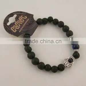 New Natural Stone Beaded Golden Buddha Head Men/Women Elasticity Bracelet Quality Choice thumbnail-3