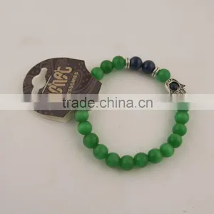Cheapest Hot Black Lava Stone Gold Lion Buddha Beaded Charm Bracelet Quality Choice thumbnail-3