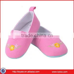 Cute Dress Girl Flower Bow Baby Shoes 0- 24 Months Manufacturer in China thumbnail-1