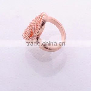 2016 Best Selling Fashion Rhinestone Crystal Oval Diamond Gold Plated Rings for Women// thumbnail-3