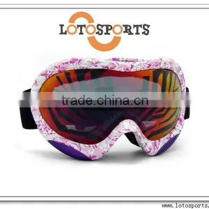 2012 New Fashion Colorful Logo Cheap Skiings Glasses and Goggles thumbnail-1