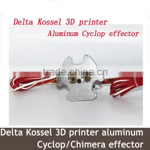 Factory Selling Delta Kossel 3D Printer Aluminum Cyclop Effector + Hot End Assembly Kit 1.75mm Filament for Kossel thumbnail-2