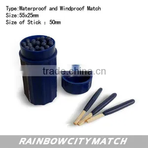 Plastic Waterproof and Windproof Matches in Colourful Cylinder thumbnail-1