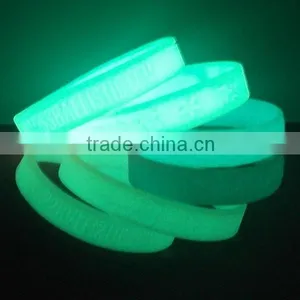 Custom Silicone Band, Blank Bracelet, Glowing Rubber Band thumbnail-1