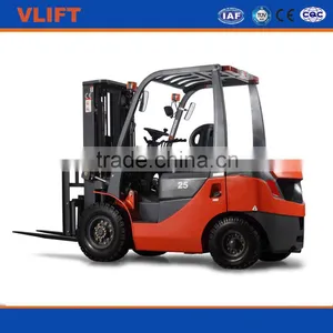 2.5 Ton Hydraulic Diesel Forklift With 3m Full Free Mast Work in Container thumbnail-1