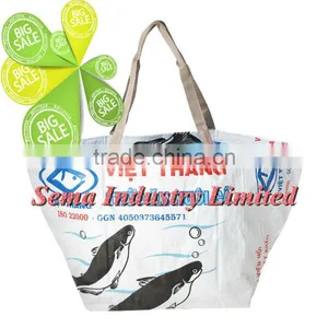 Eco-friendly High Quality Printed Woven Shopping Bag With Imprint Logo Made in China thumbnail-1