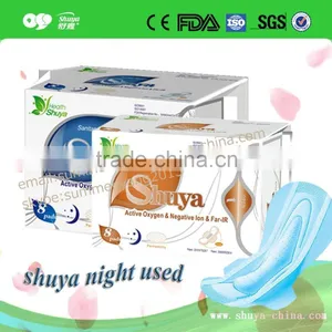 Night Time Used and Fluff Material Sanitary Napkin With Odor Control Fabric thumbnail-3