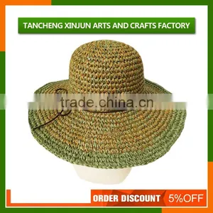 Beautiful Foldable Ladies Fashion Beach Straw Hat thumbnail-3