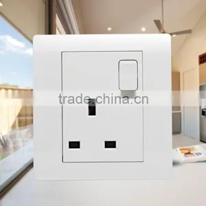 Wall Switch 3 Flat Pin Socket With Neon thumbnail-1