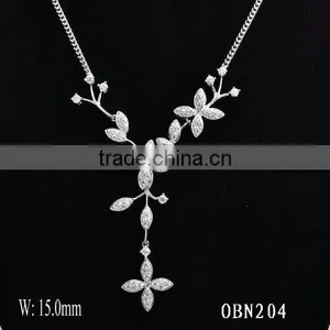 Fashion Jewelry Pearl Factory Supply Natural Freshwater Pearl Necklace With Blue Stone thumbnail-3
