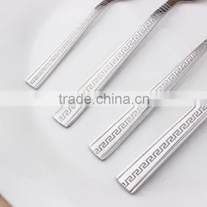 Decorative Pattern Handle Stainless Steel Cutlery Set (KX-S153) thumbnail-4