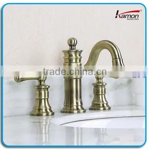 Three Way Antique Copper Basin Faucet thumbnail-1