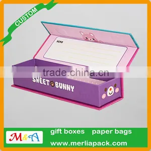 2016 Popular Stationery Paper Box Single Layer Pencil Cardboard Square Box thumbnail-1
