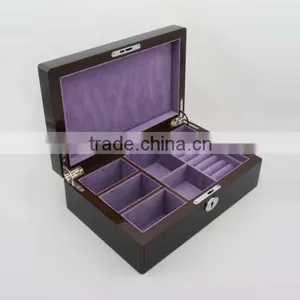 Luxury Classice Wooden Jewelry Box With Key Lock thumbnail-1