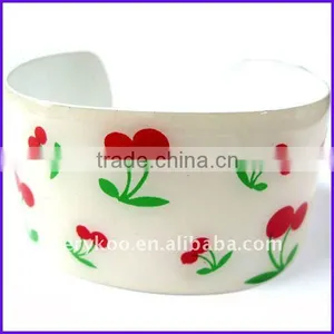 Fashion Metal Enamel Wide Cuff Bangles (FCH-10852) thumbnail-1