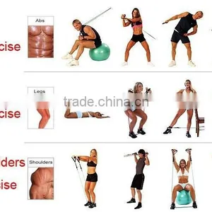 Fitness Resistance Bands Resistance Rope Exerciese Tubes Elastic Exercise Bands for Yoga Pilates Workout thumbnail-6