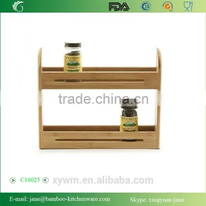 Bamboo 3 Tier Spice Rack Drawer Tray thumbnail-2