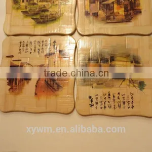 Bamboo Hand-painted Coasters thumbnail-4