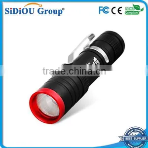 Mini Black Led Torch Rechargable Led Camping Torch thumbnail-1