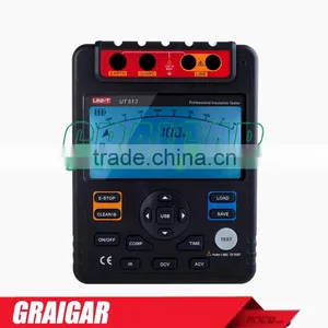 Insulation Resistance Tester UT513 Megger Tramegger 500V/1000V/2500V/5000V USB Interface thumbnail-1