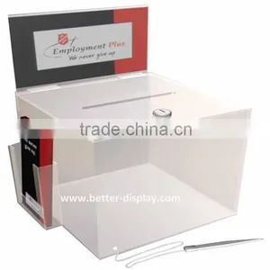 Wholesale Acrylic Large Collection Boxes thumbnail-1
