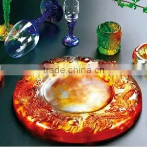 Europe Pate de Verre Crystal Customized Glass Tray thumbnail-1