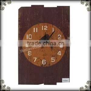 Hotel Timber Rustic Wall Clock thumbnail-1