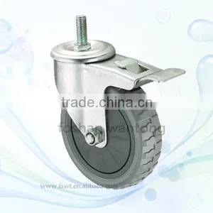 2015 Newest Top Plate Adjustable PU Industrial Hardware Caster Wheel thumbnail-5