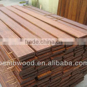Grooved Strand Woven Carbonized Outdoor Bamboo Flooring! thumbnail-1