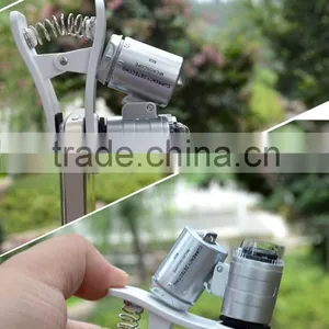 Hot Sale Iphone Camera Microscope With 2 Led Light and 1 uv Light 60x Binocular Microscope thumbnail-4
