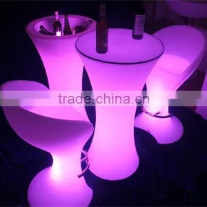 Multi Color Change Cylinder Led Lighting Beer Ice Bucket thumbnail-1