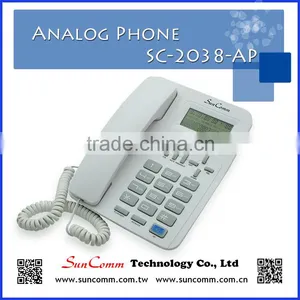 SC-2020-AP SunComm Dual System Analog/Caller ID/landline Phone With FSK/ DTMF, Big Button thumbnail-2