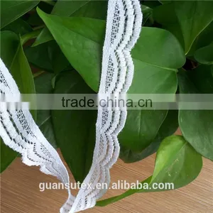 Scalloped Pattern Crochet Trimming Net Fabric Stretch Lace For Christmas Decorations thumbnail-2