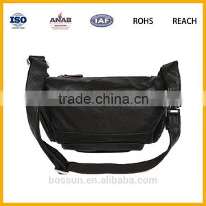 Black Men Genuine Leather Waist Bag High Quality Waterproof thumbnail-3