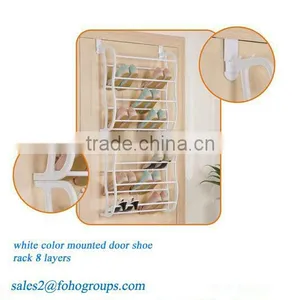8 Layer Behind Door Plastic Storage Hanging Shoe Organizer thumbnail-3