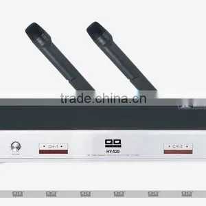 Factory High Quality Professional High Sensitivity Wireless Microphone Series LHY-520 Two Channel With Four Microphone thumbnail-2