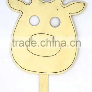 Plywood Mask ,Education Toy Wooden Paint Masks for Kid,face Mask thumbnail-6