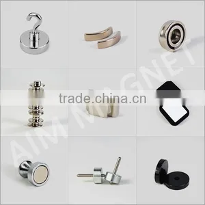 N45 20x40mm Pot Neodymium Magnet Hook With Eyelet thumbnail-1