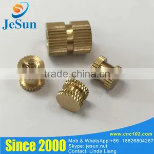 Hot Sale Injection Plastic Copper Nut Knurled Insert M4 M5 M6 thumbnail-1