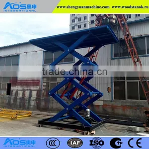 Stationary Scissor Cargo Lift Table 2000kg Capacity, 3.4m Height thumbnail-4