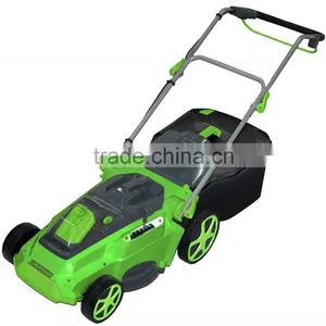 Wintools 36v Cordless Rechargeable Lithium-Ion Battery-Powered Lawn Mower thumbnail-1