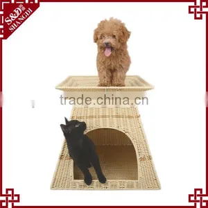 S&D Plastic 100& Hand Woven Waterproof Indoor and Outdoor Water Proof Eco-friendly Luxury Dog Bed thumbnail-1