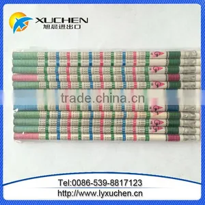 Wholesale Cheap Round/hexagonal Promotional Wooden Black Lead HB Pencil With Eraser thumbnail-4