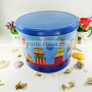 Food Safe Popcorn Handle Metal Coloured Tin Buckets thumbnail-3