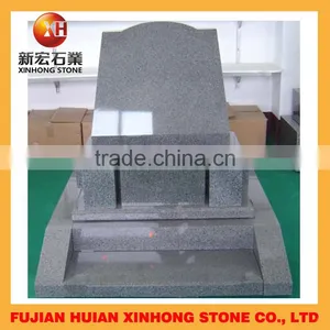 Black High Polished Marble Modern Upright Headstone thumbnail-4