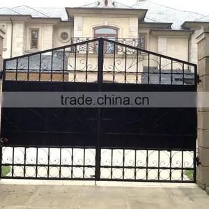 Bisini Customied Cast Iron Gate, Swing Iron Villa Main Gate thumbnail-3