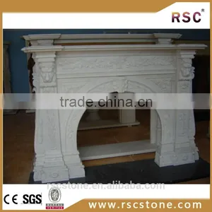 Cheap White Marble Electric Fireplace for Wholesale thumbnail-1
