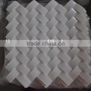 Carrara White Marble Mosaic Tile for Kitchen thumbnail-6