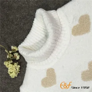Polo Neck Sweater With Heart Jacquard thumbnail-3