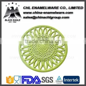 Customized Cast Iron Enameling Trivet With Sunflower thumbnail-1
